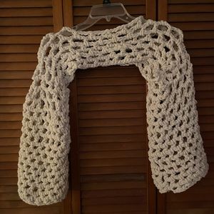 Handmade heavy weight crochet shrug🍋🌊🥥🦪